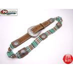 NOCONA(nokona) USA мужской женский бисер & Conti .ta-kooiz crystal Western ремень [ Brown ] Country kau Boy костюм вестерн 