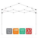 1年保証 ワンタッチタープテント用部品 ルーフサポート/屋根柱/サポート(3.0m用) アルミ、3.0m、2段脚 対応
