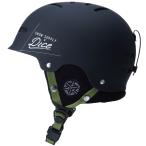 DICE кости лыжи сноуборд шлем для взрослых D5 MBK DICE SNOW HELMET( все 2 размер ) матовый черный 