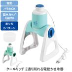 ショッピングかき氷 かき氷器 電動 クールリッチ 2通り削れる バラ氷対応 粗い 細かい ふわふわ かき氷 かき氷機 電動かき氷器 自動 家庭用  M5-MGKPJ00015