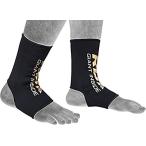 RDX アンクルガード 足首 サポーター キック ボクシング 格闘技 MMA ムエタイ アキレス腱 保護 ブラック L 両足セット