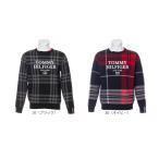 トミーヒルフィガー TOMMY HILFIGER メンズ 2021年秋冬 ゴルフ チェックジャガード クルーネックニット　THMA159