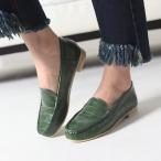 フラットシューズ レディース ローヒール 型押し 2017 春 ファッション 靴 婦人靴
