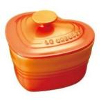 ショッピングルクルーゼ ル・クルーゼ(LE CREUSET) ラムカンダムール フタ付 オレンジ ハート型の耐熱容器　オーブン対応・食洗機対応　LE CREUSET