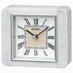  Seiko (SEIKO) BZ362W белый мрамор кварц настольные часы 