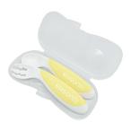 ejisonKJ280195 лимон шербет 9 месяцев около ~ вилка &amp; ложка Baby правый рука для с футляром 