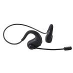 エレコム(ELECOM) LBT-HSOE01BK ブラック Bluetoothヘッドセット オープンイヤー ネックバンド マイク付ワイヤレスイヤホン ENCノイズキャンセリング
