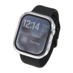  Elecom (ELECOM) AW-25AFCGCR прозрачный Apple часы покрытие Series 11/10 (46mm) полный покрытие кейс усиленный стекло 10H ударопрочный PC рама 