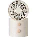 do корова автомобиль (Doshisha) FSW-113U-CR крем 11cmUSB выдвижной ящик стол вентилятор настольный вентилятор поток воздуха 3 -ступенчатый 