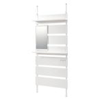  Hagi .KTR-3218WH белый / белый .. обивка зеркало имеется подставка KTR3218WH[ оплата при получении не возможно ]