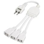 ya The waY02V3002WH белый AC адаптор для 3 разделение удлинитель 3 выход ширина ..0.2m