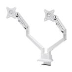  Sanwa Supply CR-LAC2403W монитор arm двойной газ springs тип тонкий Short зажим белый 