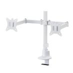  Sanwa Supply CR-LAC216W монитор arm двойной long arm тонкий Short зажим белый 