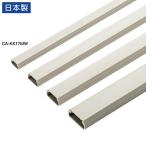 サンワサプライ CA-KK17MW 壁用ケ-ブルモ-ル 幅17mm 角型 ミルキ-ホワイト