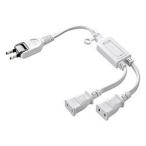  Sanwa Supply TAP-EX2WN белый AC адаптер специальный источник питания удлинитель 2P 2 ответвление 