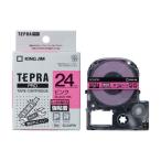  King Jim (KING JIM) Tepra PRO чуть более склеивание этикетка розовый чёрный знак 24mm SC24PW