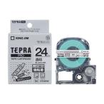  King Jim (KING JIM) Tepra PRO чуть более склеивание этикетка прозрачный чёрный знак 24mm ST24KW