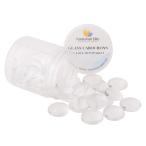 PH PandaHall прозрачный стекло kaboshon раунд бисер crystal расширение линзы эффект DIY ювелирные изделия для 20mm 35 шт /box