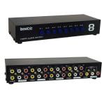 Iseebiz AV переключатель splita Composite переключатель .- интерактивный 8 ввод 1 мощность /1 ввод 8 мощность автоматический источник питания не необходимо 