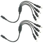 LitaElek DC электрический кабель 4 ответвление кабель наружный диаметр 5.5mm внутренний диаметр 2.1mm SMD 5050 5630 2835 3528 LED лента свет 