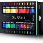 Ohuhu oil color set 24 color oil painting oil colors paints picture painting materials set beginner adult man girl 12ml paint tube 