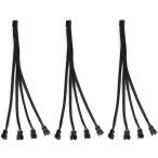 Aypzuke 3 упаковка компьютер PC PWM вентилятор сплиттер кабель 1~4 (4 булавка +3 булавка ).