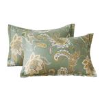  подушка покрытие 43x63cm 2 листов комплект elegant .. имеется pillow кейс . клещи антибактериальный дезодорация конверт тип кешью цветочный принт модный 