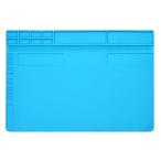 MOMI 作業マット 断熱マット 耐熱マット 無臭無毒 シリコン製 絶縁 マット 溶接用 500℃高温熱風に耐える 35*25cm 卓上作業マット電子