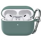 JETech AirPods Proケース(第2/1世代 2023/2022/2019)用アップグレードシリコンカバー キーホルダー付き ハードPC内