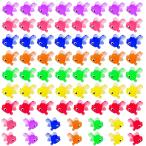 Funk Doggie 金魚すくい おもちゃ 70個セット 縁日すくい うき金魚 ポイ シミュレーションミニ金魚 水に浮く お祭り おうち縁日セット