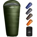 寝袋 シュラフ マミー型 LEEPWEI キャンプ アウトドア 軽量 保温 耐寒 防水 封筒型 コンパクト 登山 車中泊 防災用 丸洗い可能 丸洗い寝