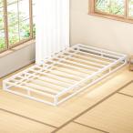 【組立簡単・耐荷重300Kg】ベッドフレーム シングル Holdm ローベッドフレーム 高さ15cm パイプベッド bed frame スチールベッド