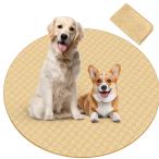 Para Sora 洗える ペットシーツ 丸型 猫 犬用(直径120cm 1枚) 滑り止め 防水 ペットマット 八角形ペットサークルに最適 超吸収 消