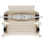 Flemoon 吊り下げ可能なコンセントカバー 屋外 防水 延長コード 電源ボックス 耐候性 雨よけ ストリングライトを保護 杏