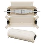 Flemoon [2個セット]吊り下げ可能なコンセントカバー 屋外 防水 延長コード 電源ボックス 耐候性 雨よけ ストリングライトを保護 杏