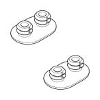 [2 шт ]TOTO детали TCM1792R сиденье для унитаза подушка рейс крышка * сиденье для унитаза вид часть материал 