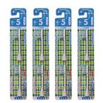 【4個セット計8個】ミニマム 電動付歯ブラシ ハピカ 専用替ブラシBRT-5T 2個入パック 2段植毛 毛の硬さ_ふつう
