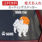 シーズー ステッカー カッティングステッカー 車 名入り
