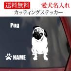  Pug стикер разрезные наклейки 2 цвет название машины ввод 