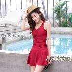 水着 レディース ワンピース水着 体型カバー 水着 無地 レース 水着 スイムウエア ビーチウェア 水泳 バックレス水着 可愛い 黒 ピンク ワンピース水着