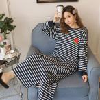 ルームウェアレディース果物柄かわいいワンピースパジャマ春夏秋カジュアル寝巻き部屋着ホームウェアフリース大きいサイズ