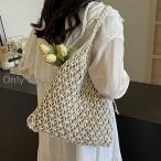 ショッピングストローバッグ かごバッグ メッシュ トートバッグ 編みバッグ 大容量 レディース   夏バッグ ストローバッグ マクラメ 可愛い おしゃれ 大人 上品 きれいめ  内袋