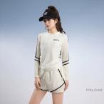 水着 レディース 体型カバー 2点セット フィットネス水着 スポーティー 中学生 高校生 ママ水着 大人 体型カバー水着 女子 可愛い お洒落 夏