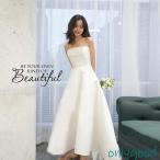 ウェディグドレス ミニドレス ミモレ丈 二次会 ドレス 花嫁 wedding dress パーティドレス 結婚式 ミニ 白ワンピース カジュアル 挙式 演奏会 衣装