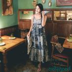 ショッピングワンピース 夏 レディース リゾートワンピース ワンピース レディース ロングワンピース 夏 エスニック キャミワンピース 花柄プリント 40代 30代 aラインワンピース アジアン