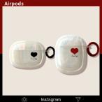 airpods pro ケース 韓国 airpods 第3世代 ケース airpods pro 第2世代 ケース airpods ケース イヤホンケース シリコン シェル ハート シンプル レディース