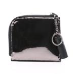 OMNIA Homme nia металлик раунд застежка-молния Mini кошелек натуральная кожа носорог f женский покрытый ... ячейка для монет имеется onlyou on Lee You 