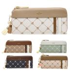 サマンサタバサ &シュエット L字 ラウンド ファスナー モノグラム ライン 長財布 財布 レディース 女性 かわいい おしゃれ ギフト 合皮