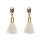 Yahoo! Yahoo!ショッピング(ヤフー ショッピング)ピアス レディース アクセサリー 韓国 シンプル ストーンミニフリンジ ホワイト