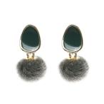 Yahoo! Yahoo!ショッピング(ヤフー ショッピング)ピアス レディース アクセサリー 韓国 シンプル プチファー グリーン